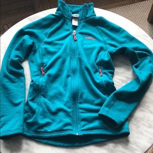 Patagonia Women’s R1 Full ZIP Fleece Jacket, Teal